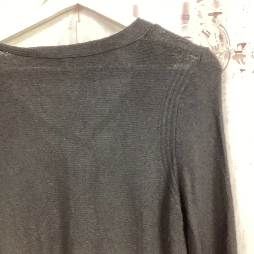 Free People Criss- Cross Tunic Sweater Black M